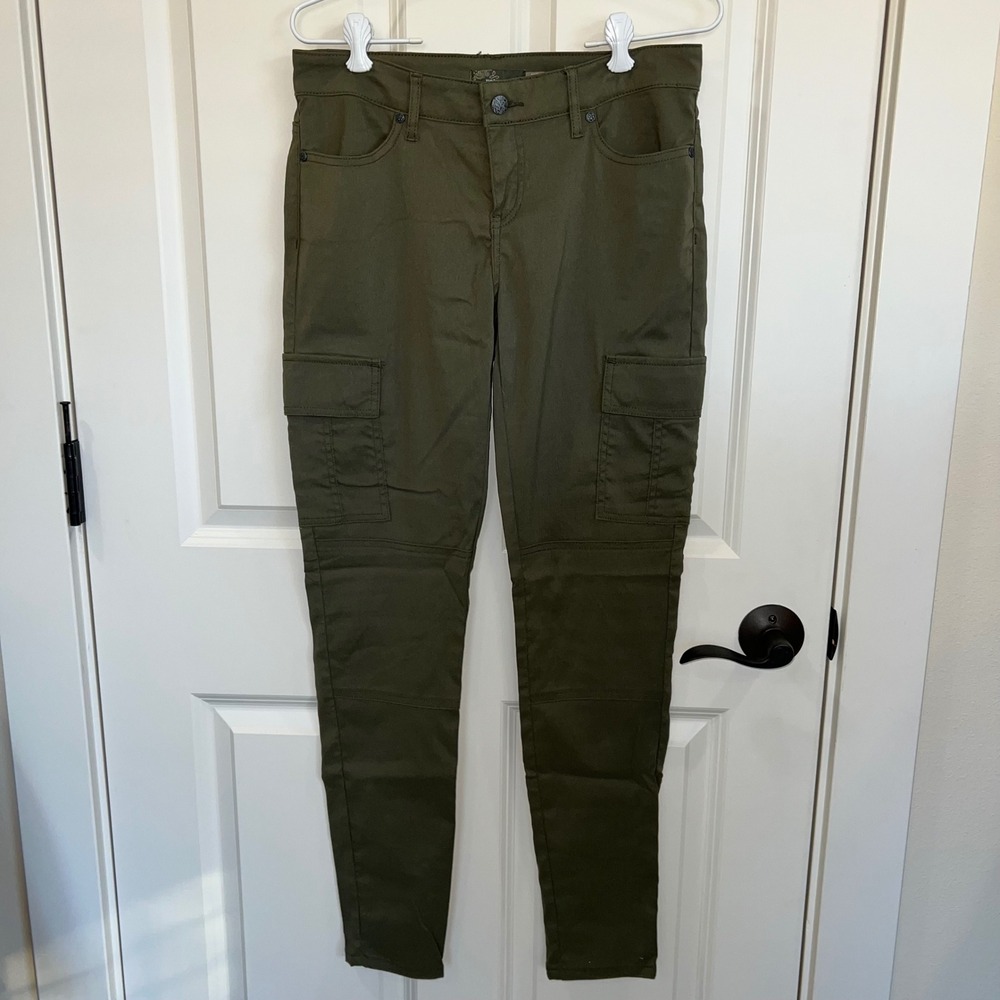 Prana‎ Stretch Cargo Pants Hiking Outdoor Olive Green Size 6